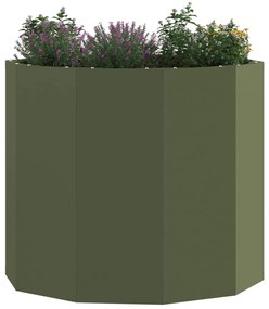 vidaXL Γλάστρα Ελιά Πράσινη 60 x 60 x 50 εκ Ατσάλι
