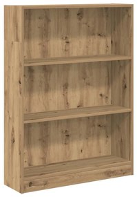 vidaXL Βιβλιοθήκη Αρτισιανή Δρυς 80x24x109 εκ. από Επεξεργασμένο Ξύλο