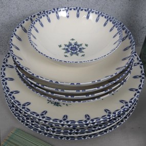 Dinner Set (24 Pieces) GBSATN24Y4R1654 White
Blue