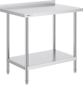 VEVOR Stainless Steel Work Table Commercial Kitchen Work Food Prep Table 24"x36"