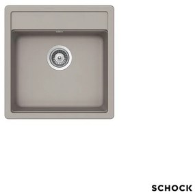 Schock Cristalite Manhattan Νεροχύτης Ένθετος 49x51εκ Concrete Granite