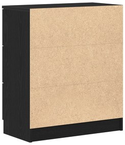 vidaXL Μαύρος Διπλωμένος Μπουφές 60x30x70 εκ. Κατασκευασμένος από Επεξεργασμένο Ξύλο
