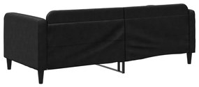 vidaXL Καναπές Κρεβάτι Μαύρος 90 x 190 εκ. Υφασμάτινος