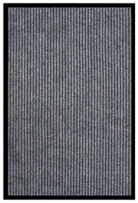 vidaXL Πατάκι Εισόδου Ριγέ Γκρι 80 x 120 εκ.