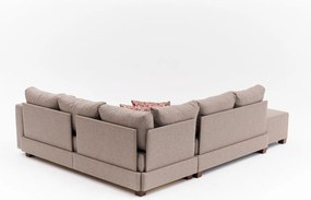 Corner Sofa-Bed Aly Arzilla Left - Brown Brown