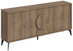 Μπουφές Gora pakoworld σε απόχρωση ανοιχτό καρυδί 180x35.6x82εκ