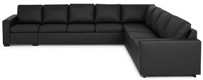 Γωνιακός Καναπές Scandinavian Choice C116, Μαύρο, 345x285x80cm, Πόδια: Ξύλο | Epipla1.gr