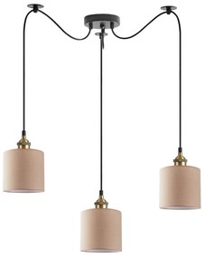 SE21-BR-10-BL3-SH3  MAGNUM BRONZE  Brown Shade Pendant+