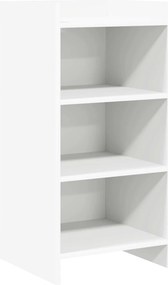 vidaXL Πλαϊνό γραφείο Λευκό 40 x 36 x 80 εκ Επεξεργασμένο Ξύλο