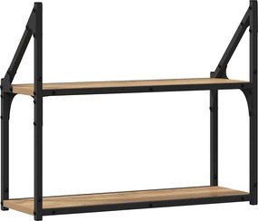vidaXL Ράφι Τοίχου artisan δρυς 60 x 21 x 51 cm Επεξεργασμένο ξύλο
