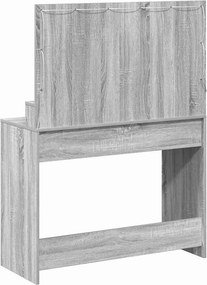 vidaXL Τραπέζι περιποίησης Γκρίζο Σονομα 100 x 41 x 135 εκ.