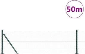 vidaXL Στύλος Περιφράξεων Πράσινο 50 x 0,6 μ (25 mm δίκτυο)