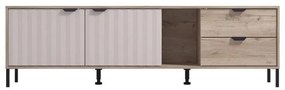 Έπιπλο Τηλεόρασης Vandea 4K2F2V Γκρί Δρύς - Cashmere 183x40x54 εκ. 183x40x54 εκ.