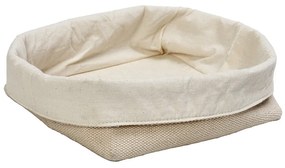 Ψωμιέρα Cotton-Jute Μπεζ ESPIEL 20x19x15εκ. AMN114