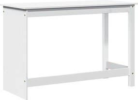 vidaXL Γραφείο Λευκό 112 x 50 x 75 εκ. Στερεό ξύλο πεύκου