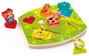 Ξύλινο Παζλ Hape Happy Puzzles Ζωάκια Φάρμας Με Ήχο