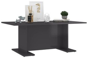 vidaXL Τραπεζάκι Σαλονιού Γυαλιστερό Γκρι 103,5x60x40 εκ. Μοριοσανίδα