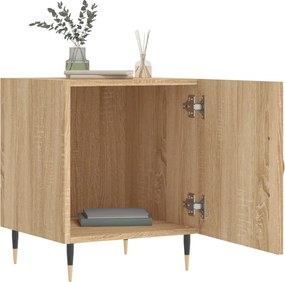 vidaXL Κομοδίνα 2 τεμ. Sonoma Δρυς 40 x 40 x 50 εκ. από Επεξεργ. Ξύλο
