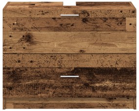 vidaXL Ντουλάπι νιπτήρα  Παλιό Ξύλο 78x37x59 εκ. Τεχνητό Ξύλο