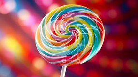 Σετ των 2 Intra Συλλεκτικό Ξύλινο Παζλ Plywood 4mm - Πολύχρωμο γλειφιτζούρι σε ένα ραβδί Σε Ξύλινο Κουτί - Διαστάσεις: 10x10 cm – 25 κομμάτια