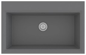 vidaXL νεροχύτης κουζίνας  Γκρι 790x500x193 εκ Γρανίτης