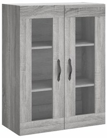 vidaXL Ντουλάπι Γκρι Sonoma 69,5 x 34 x 180 εκ. Επεξεργασμένο Ξύλο