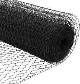 vidaXL Στύλος Περιφράξεων Γκρι 25 x 1,4 μ (πλέγμα 13 mm)