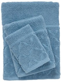 Πετσέτες Best 0789 (Σετ 3τμχ) Blue Das Home Σετ Πετσέτες 70x140cm Βαμβάκι-Πολυέστερ