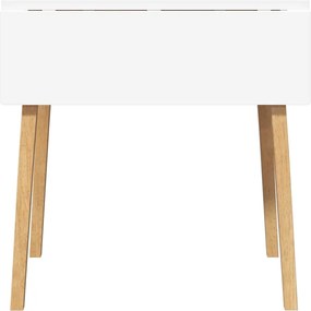 vidaXL Τραπέζι τραπεζαρίας φυσικό μασίφ ξύλο καουτσούκ