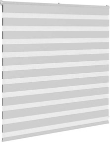 vidaXL Ζέβρα τυφλή Ανοιχτό Γκρι Πλάτος υφάσματος 135,9 εκ. Πολυεστέρας