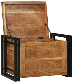 vidaXL Κουτί Αποθήκευσης 60x40x41 εκ. - Στερεό Ξύλο Ακακίας