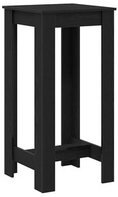 vidaXL Τραπέζι μπαρ Μαύρη Οξυά 51 x 50 x 103.5 εκ. Επεξεργασμένο ξύλο