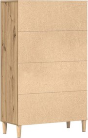 vidaXL Ντουλάπα τεχνίτης Δρυς 70 x 31 x 115 εκ. από Επεξεργασμένο Ξύλο