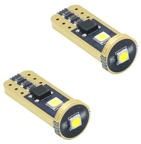 Σετ T10 LED W5W 12V 3 SMD 5630 Canbus 400LM 5W Ψυχρό Λευκό 6000K 2τμχ