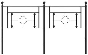 vidaXL Κεφαλάρι Μαύρο 160 εκ. Μεταλλικό