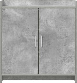 vidaXL Πλαϊνό γραφείο Γκρι Σκυροδέματος 72 x 36 x 80 εκ.