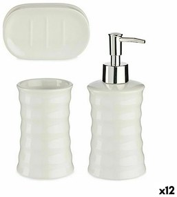 Σετ Μπάνιου Berilo DW29150-1 Λευκό Κεραμικά (12 Μονάδες)