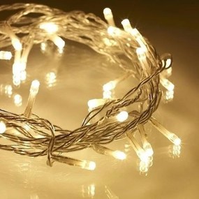 Epam Σειρά 100 LED Θερμό Λευκό Σταθερά 5m Διάφανο Καλώδιο Επεκτεινόμενα IP44 Ρεύματος XLALED100W-CWW/31V