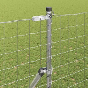 vidaXL Ευρωπαϊκή Στήριξη Φράχτη 10 x 1,5 m Γαλβανισμένος Χάλυβας Ασημί