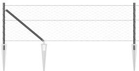 vidaXL Στύλος Περιφράξεων Γκρι 10 x 0,6 m (50 mm πλέγμα)