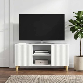 VidaXL Ντουλάπι TV Λευκό 102 x 34,5 x 50 εκ. Επεξεργασμένο Ξύλο