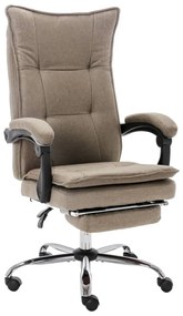 vidaXL Καρέκλα Γραφείου Χρώμα Taupe Υφασμάτινη