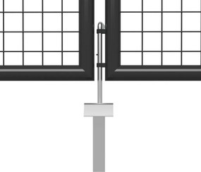 vidaXL Πόρτα Κήπου Ανθρακί 350x175 εκ. από Ατσάλι