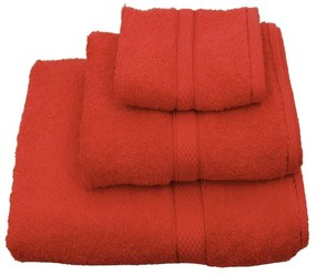 Πετσέτα Classic Κόκκινη Viopros Προσώπου 50x100cm 100% Cotton