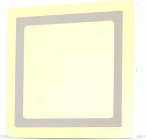 LED Εξωτερικό Πάνελ mini 22W Τετράγωνο με φωτεινό πλαίσιο  Φως Ημέρας 4929