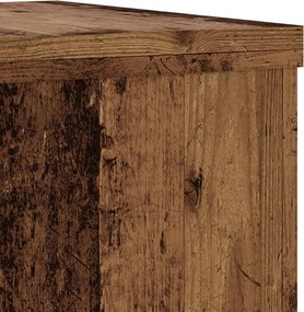 vidaXL Βάσεις Φυτών 2 τεμ. Όψη Παλαιού Ξύλου 25x25x80 εκ. Επεξ. Ξύλο