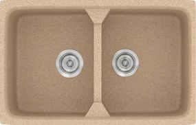 Sanitec Classic 318 (78×51) - Γρανιτένιος νεροχύτης - Granite BEIGE