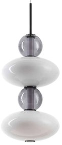 Φωτιστικό Οροφής Lumiere 314167 Φ28x273cm Led 3350lm 34W 3000K White-Grey Ideal Lux