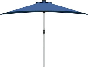 vidaXL Ομπρέλα Κήπου Αζούρ μπλε 294 x 150 x 224 εκ
