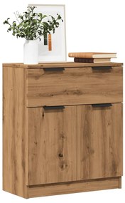 vidaXL Μπουφές Αρτισιανή Δρυς 60 x 30 x 70 εκ. από Επεξεργασμένο Ξύλο